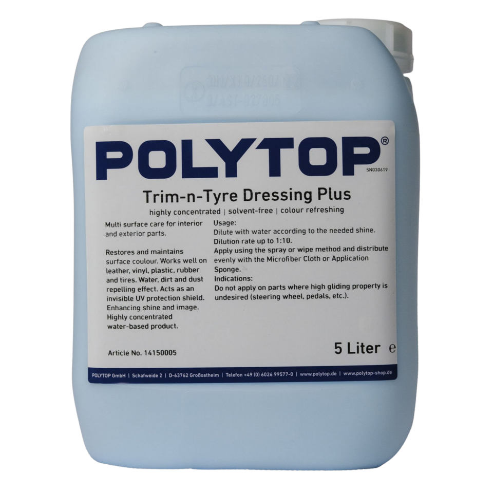 Polytop Trim & Tyre Dressing Motor Trim Koruyucu Ve Parlatıcı 5lt.