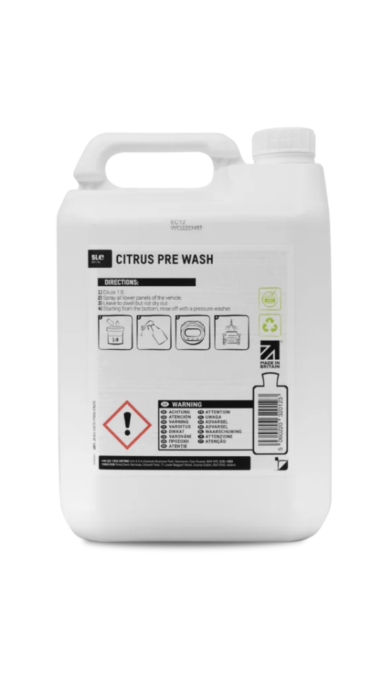 Valet Pro Citrus Pre Wash 5lt Yıkama Köpüğü