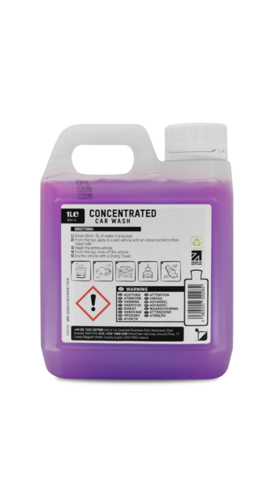Valet Pro Concentrated Car Wash 1lt. Seramik Korumalar için PH Dengeli Konsantre Şampuan