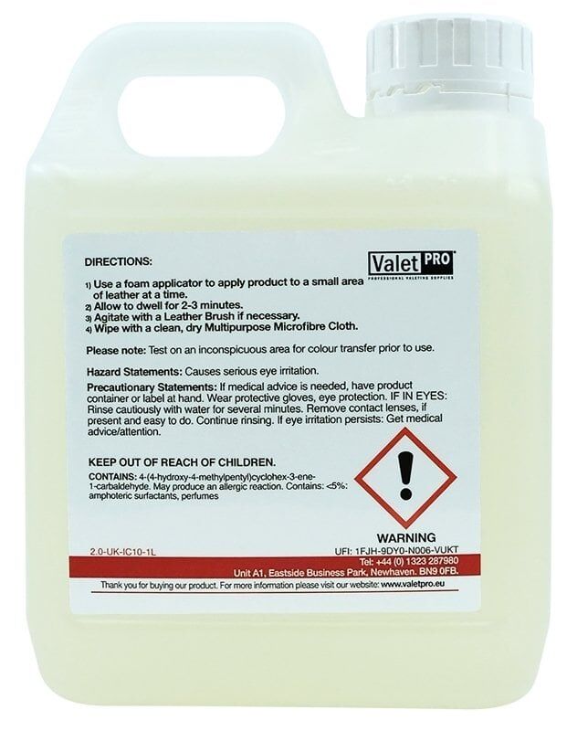 Valet Pro Leather Soap - Deri Temizleyici 1lt