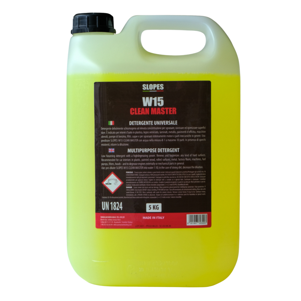 Slopes W15 Clean Master Genel Amaçlı Temizleyici 5lt.